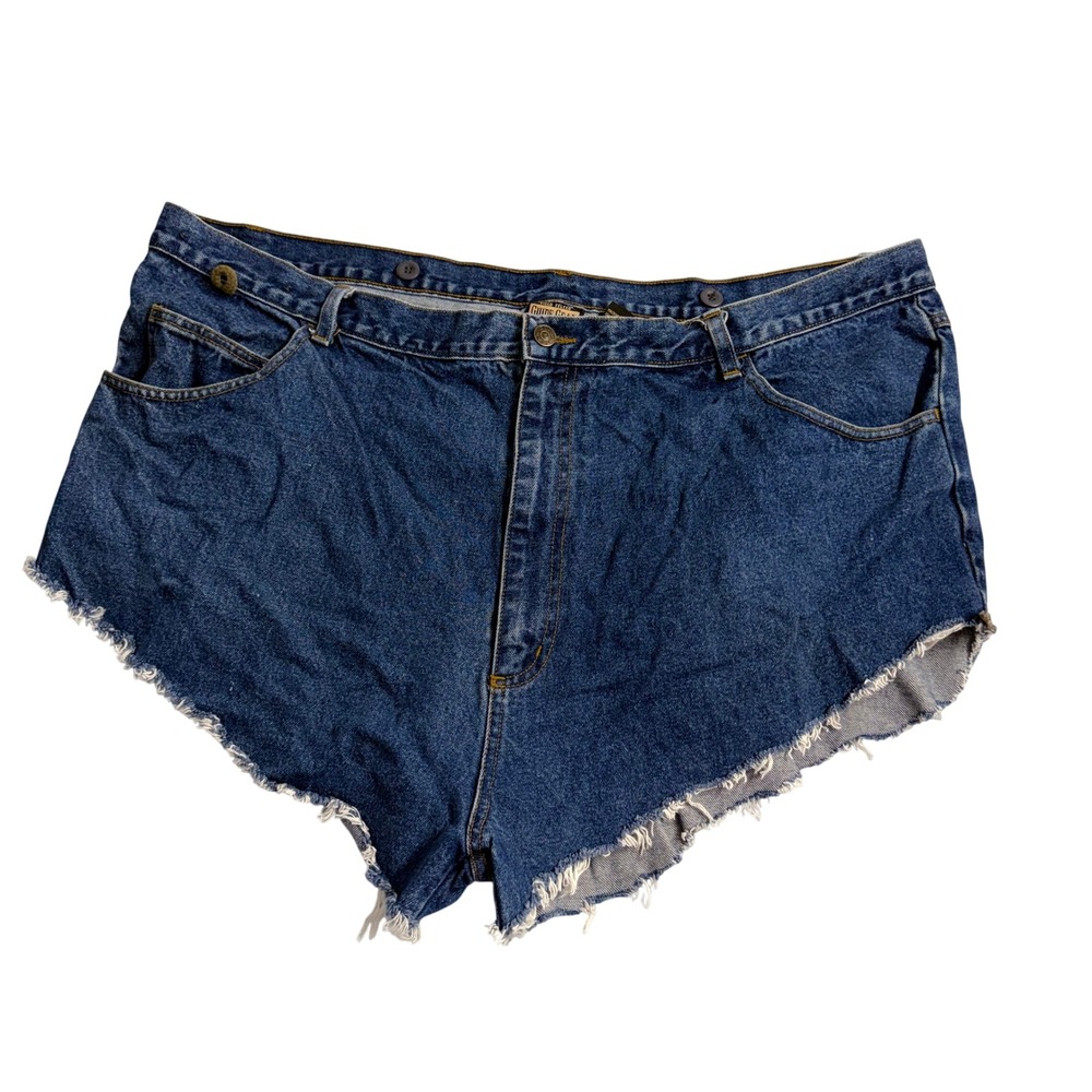 Guide Gear‎ Womens plus Denim Cutoff Shorts Blue Frayed Hem Casual Size 46